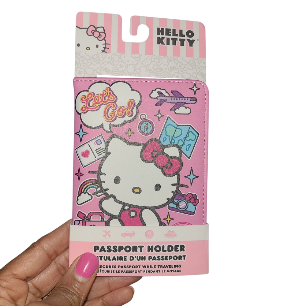 Hello Kitty Pink and White Passport Holder